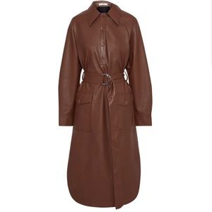 TIBI Brown Belted Dress